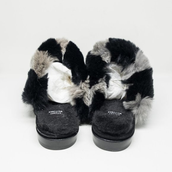 Stuart Weitzman Furgetit Fur Mules - Picture 4 of 6